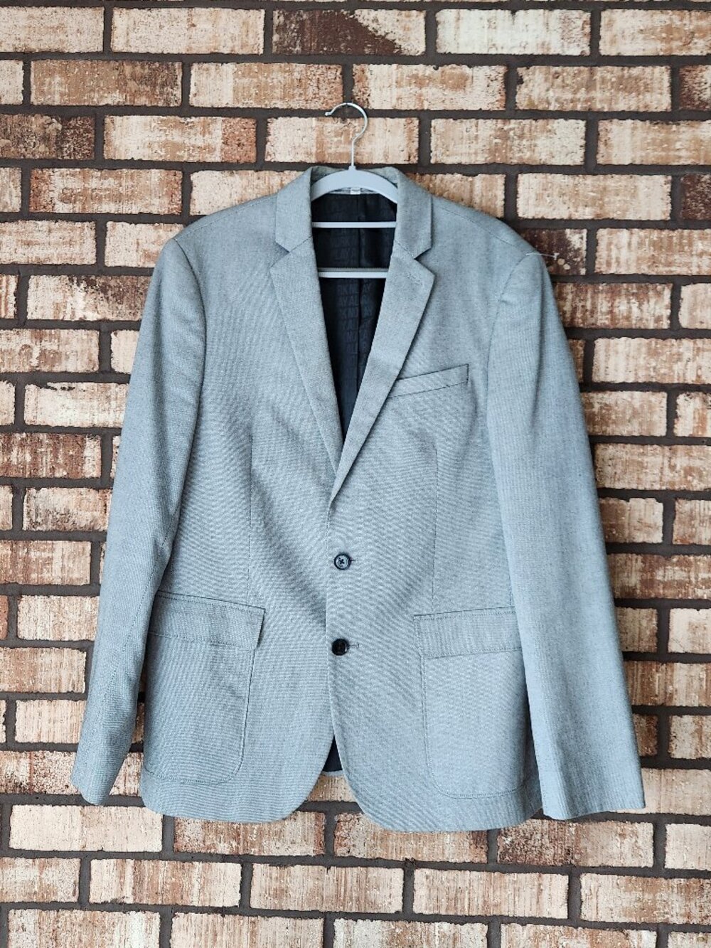 Express Slim Fit Photographer Blazer Grey Size 40R